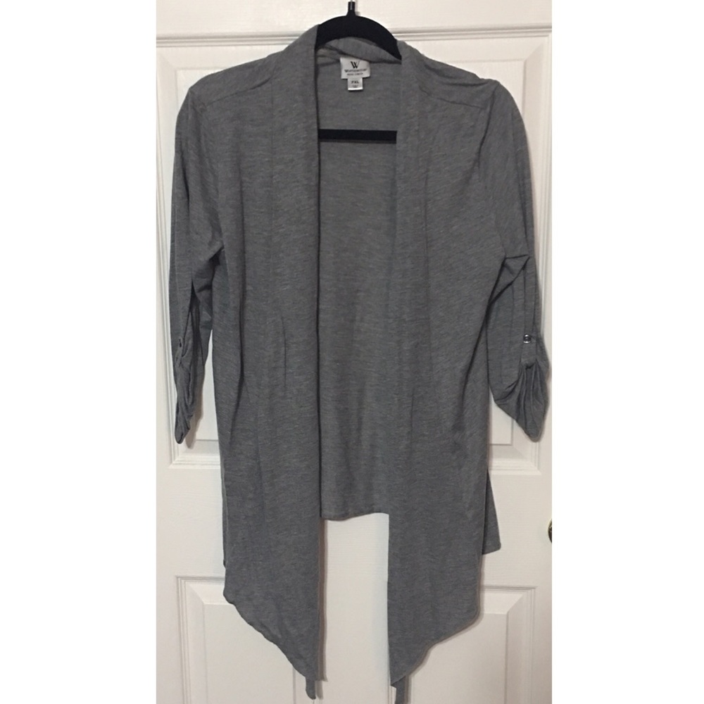 Worthington Pinch-Sleeve Cardigan